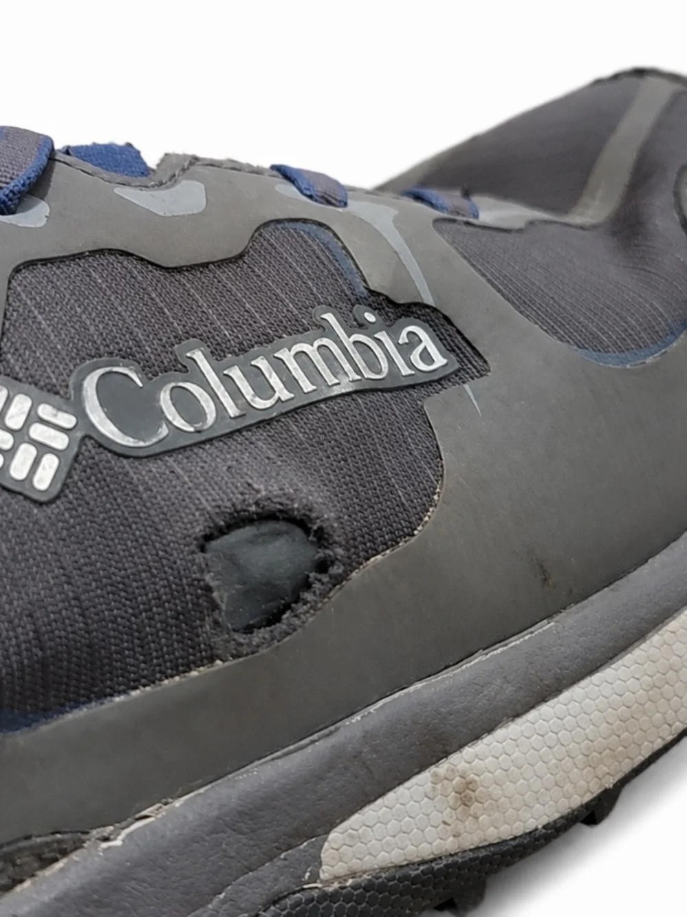 Columbia Grey/Blue Techlite Trail Hiking Shoes